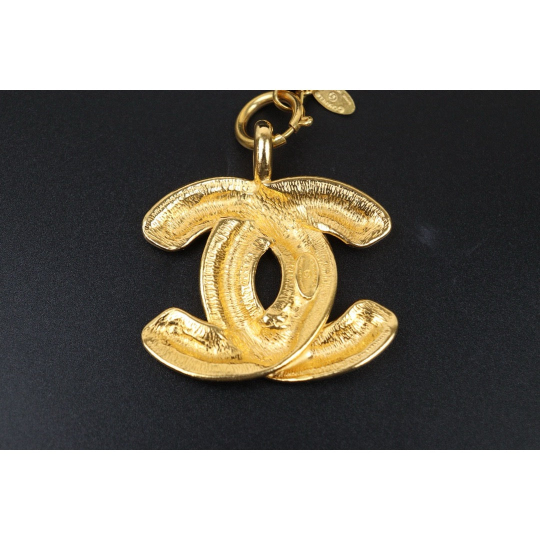 Very Good ( Rank A) ｜ CHANEL Coco Mark 24K Gold Plated Necklace｜24112104