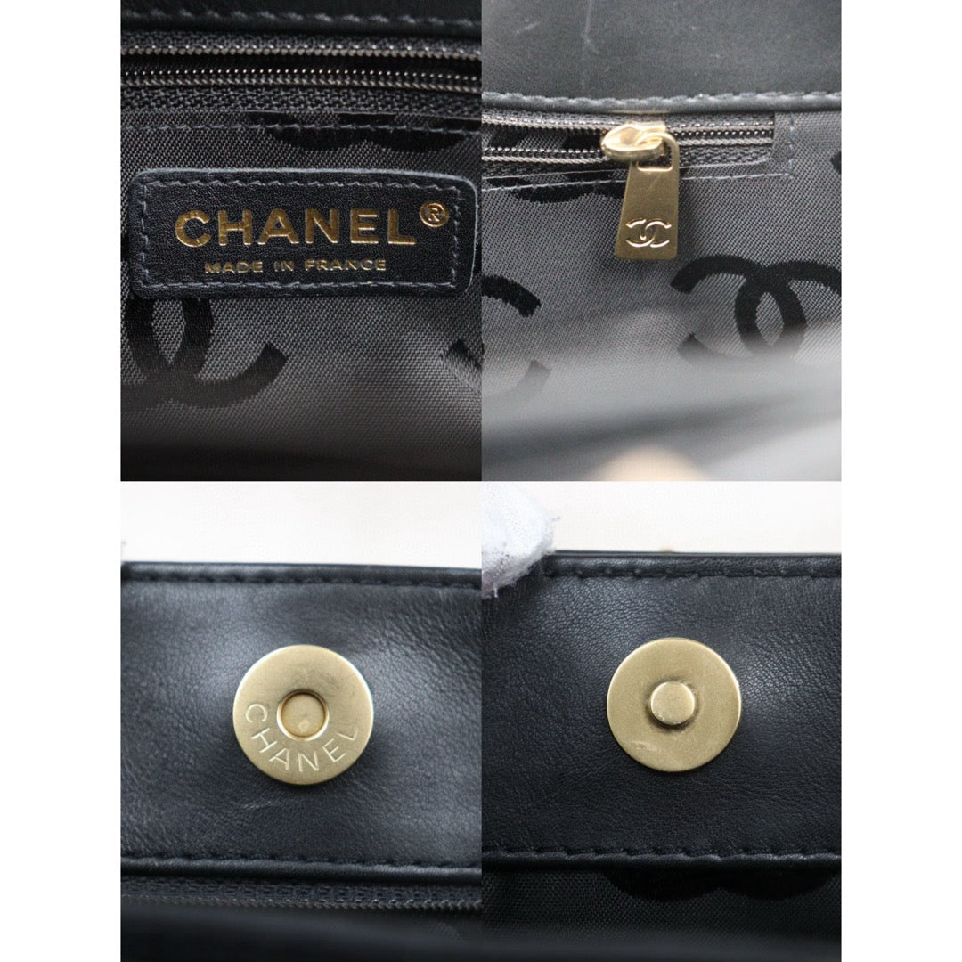 Very Good ( Rank A)｜ CHANEL Calf Leather Hand Bag Made In 2002～2003Year｜V24110742