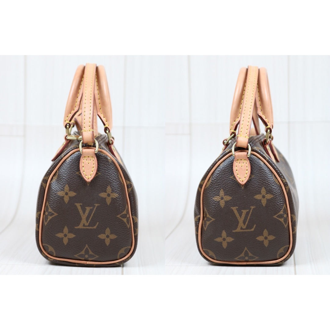 Rank A ｜LV Monogram Nano Speedy  Shoulder Bag｜S24042202