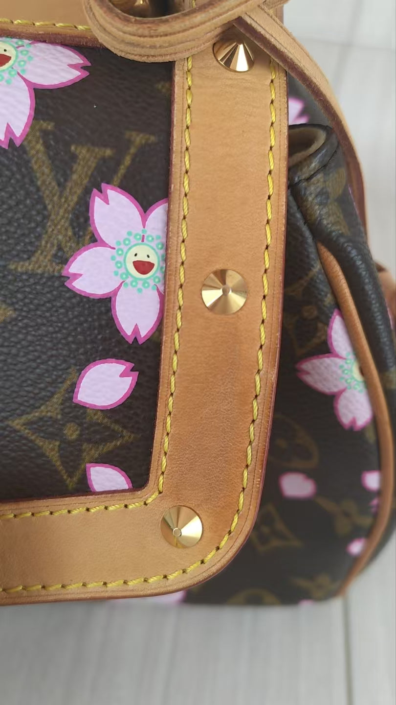 LV Monogram Takashi Murakami Sakura Handbag
