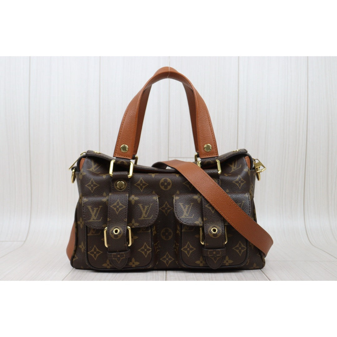 Very Good ( Rank A)｜ LV Monogram Manhattan Shoulder Bag Brown｜S25021011