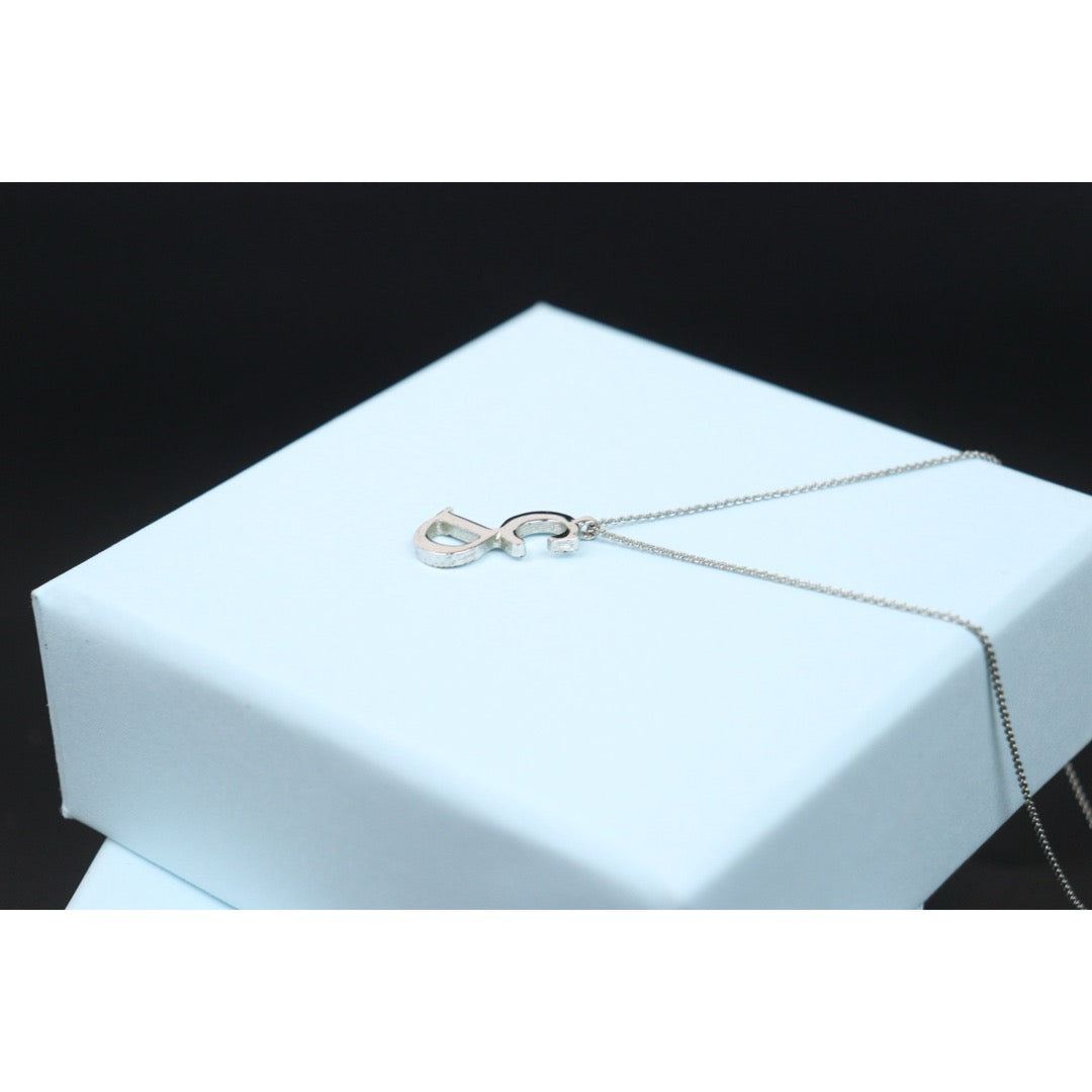 Very Good ( Rank A) ｜ Dior Vintage CD Necklace Silver ｜V25061908