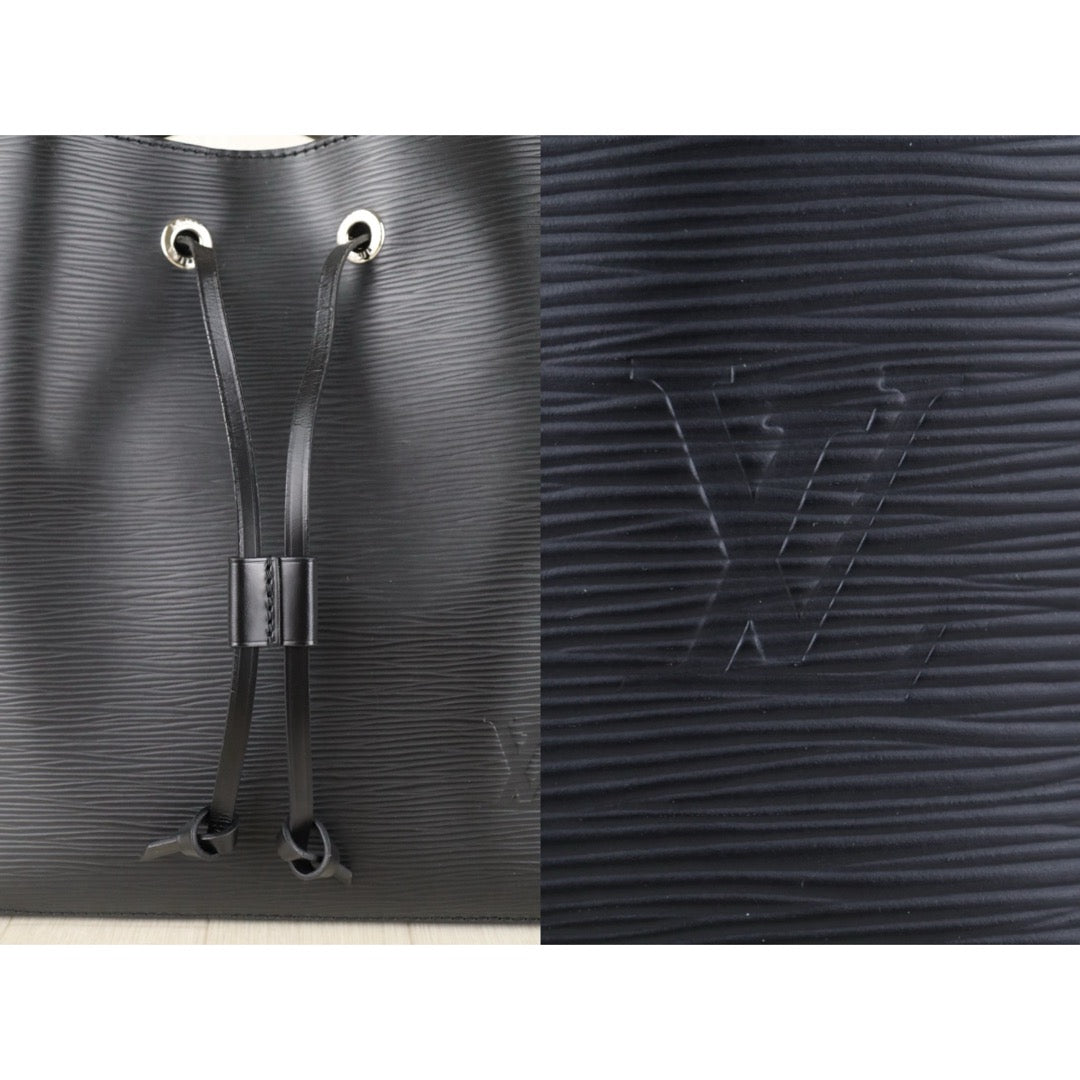 Include Entrupy Certificate of Authenticity｜Good ( Rank AB)｜Louis Vuitton Epi neo noe Drawstring Bucket ShoulderBag  Black  IC Chips Model｜S26083024