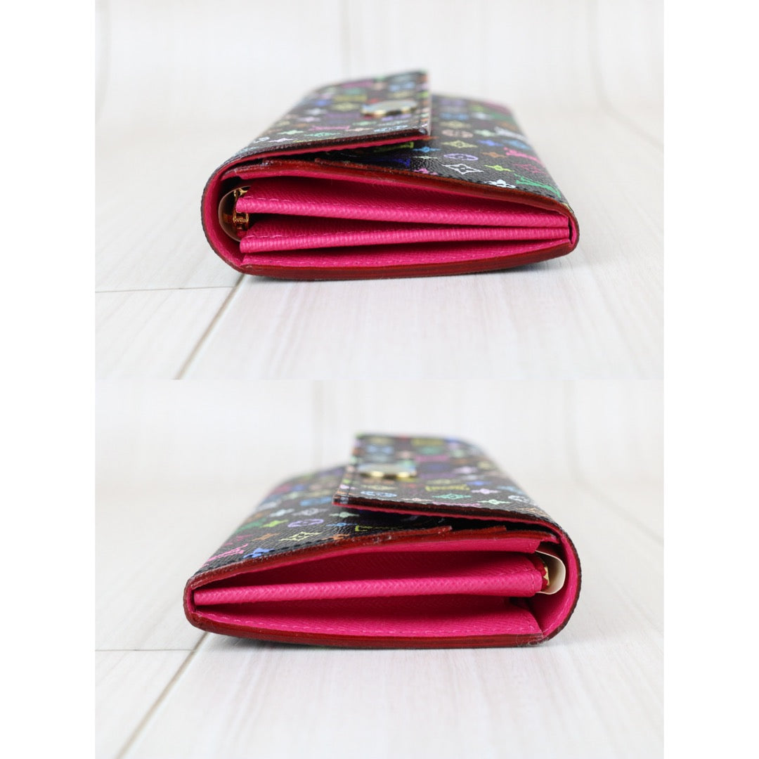 Include Entrupy Certificate of Authenticity｜Excellent（Rank SA）｜Full Set  Louis Vuitton Monogram Multicolor Portofeuil Sara Long Style Wallet ｜X26041106