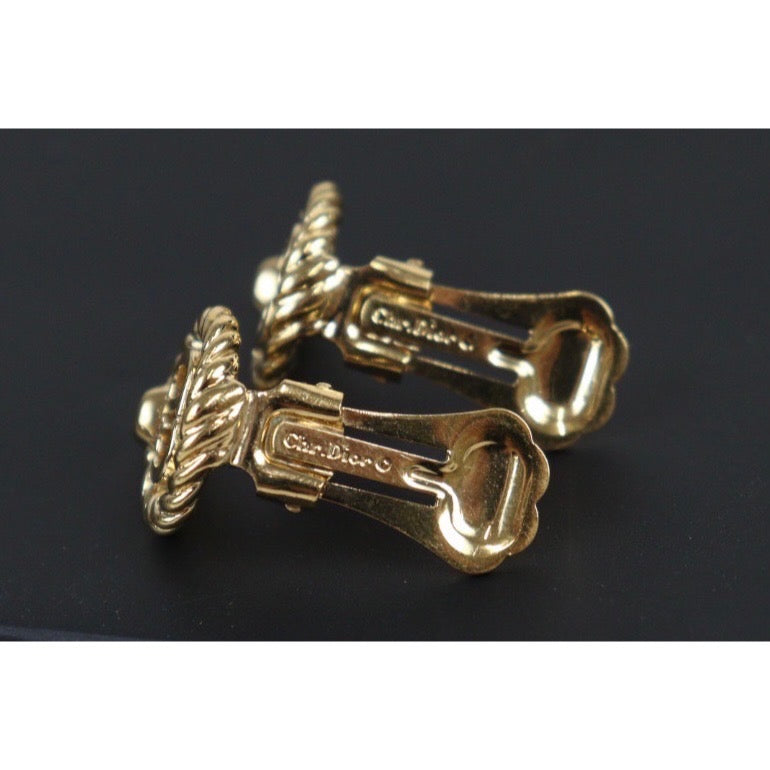 Rank A ｜ Dior CD Earring Gold Plated｜23100610