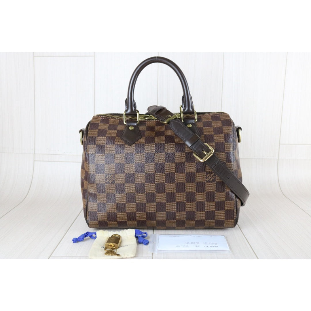 Very Good ( Rank A)｜ LV Damier Speedy 25 Hand Bag With Shoulder Strap｜S25100502