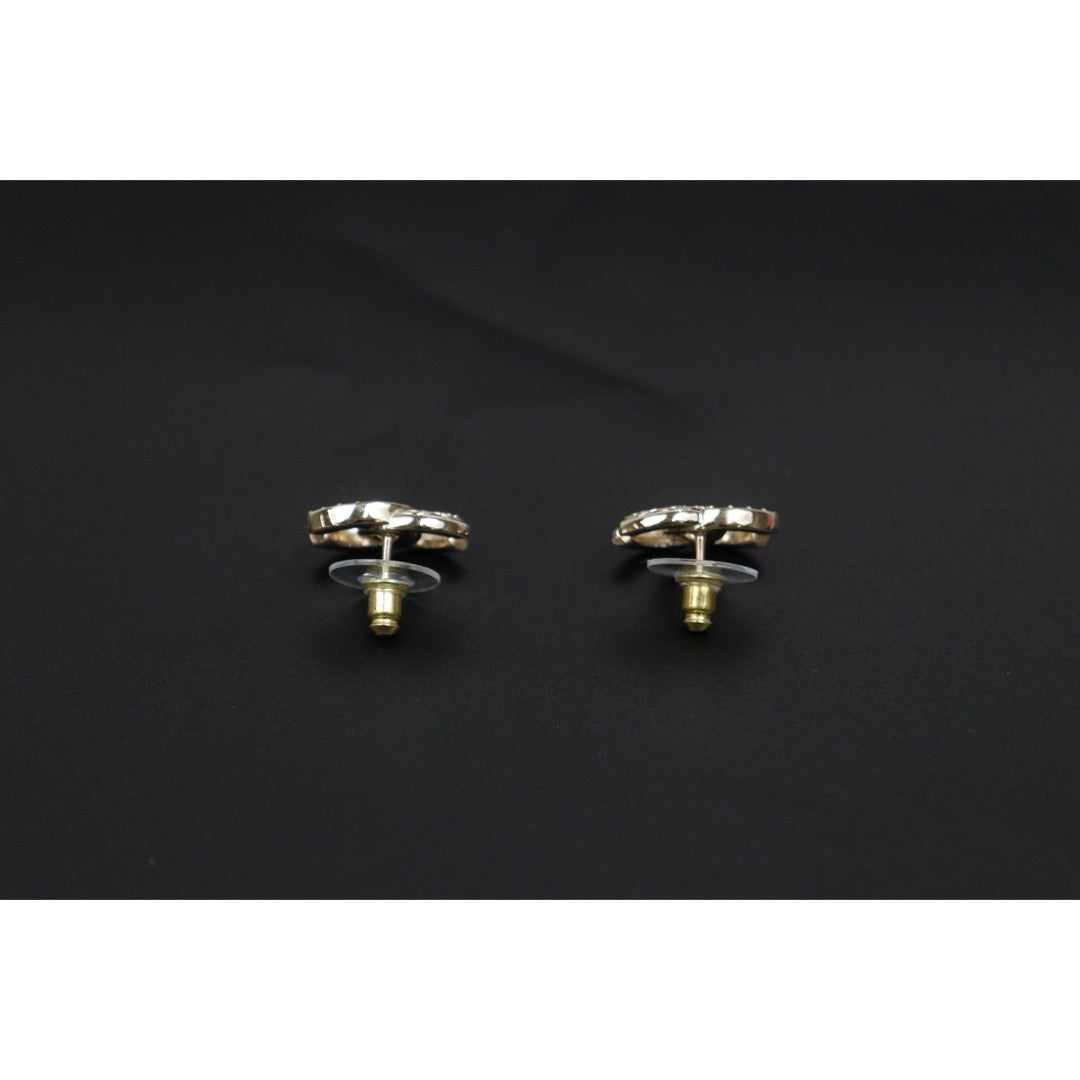 Include Authentic Detective Certificate of Authenticity｜Very Good ( Rank A) ｜CHANEL B25K COCO Mark  Rhinestone Earrings Made In 2025 Year｜26042704
