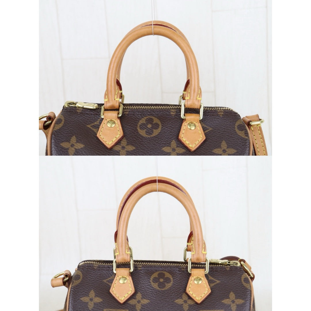 Good ( Rank AB)｜LV Monogram Nano Speedy  Shoulder Bag｜S25092802