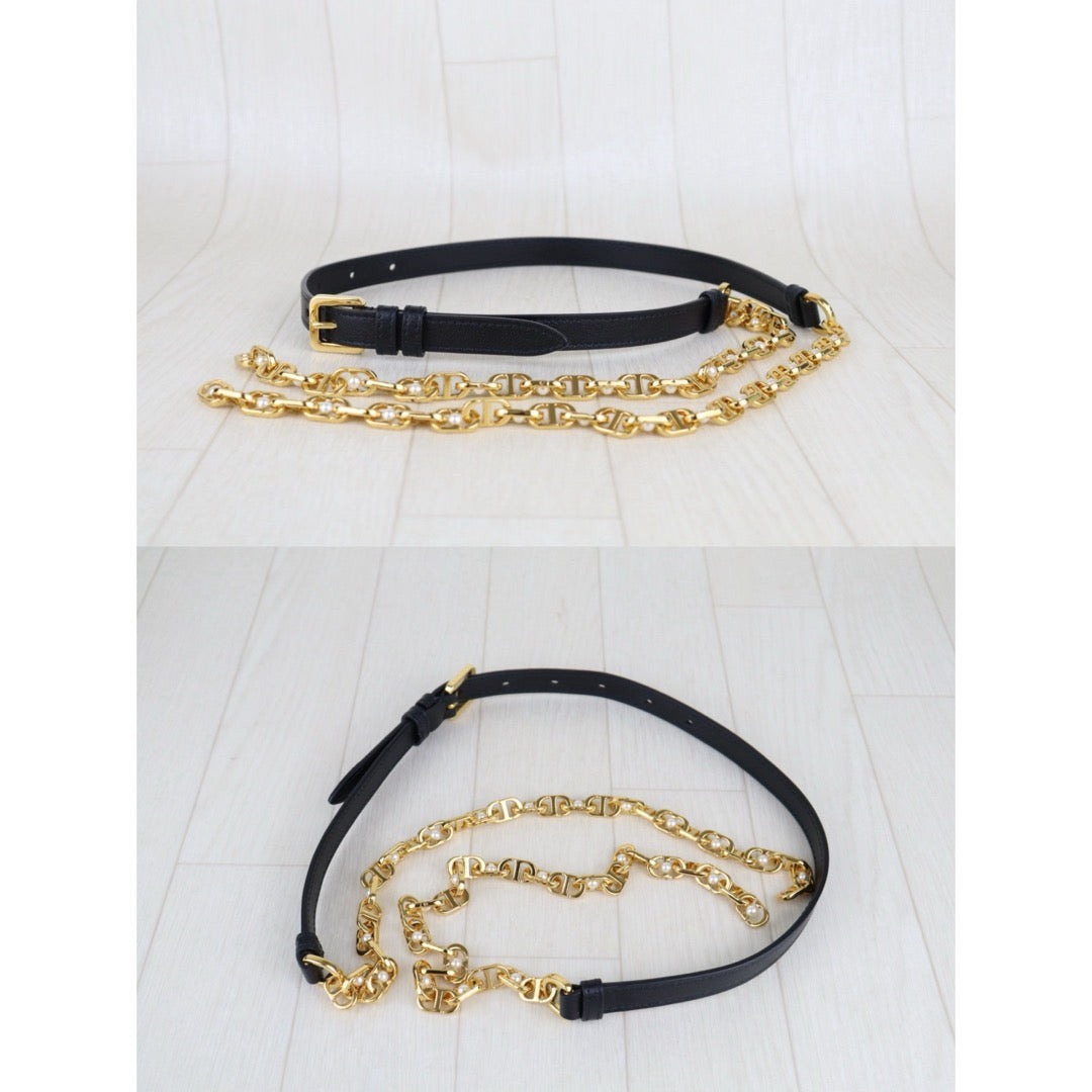 Very Good ( Rank A) ｜Dior Calfskin Mini Jolie Top  Handle  Handbag  Shoulder Bag Black  ｜H25063016