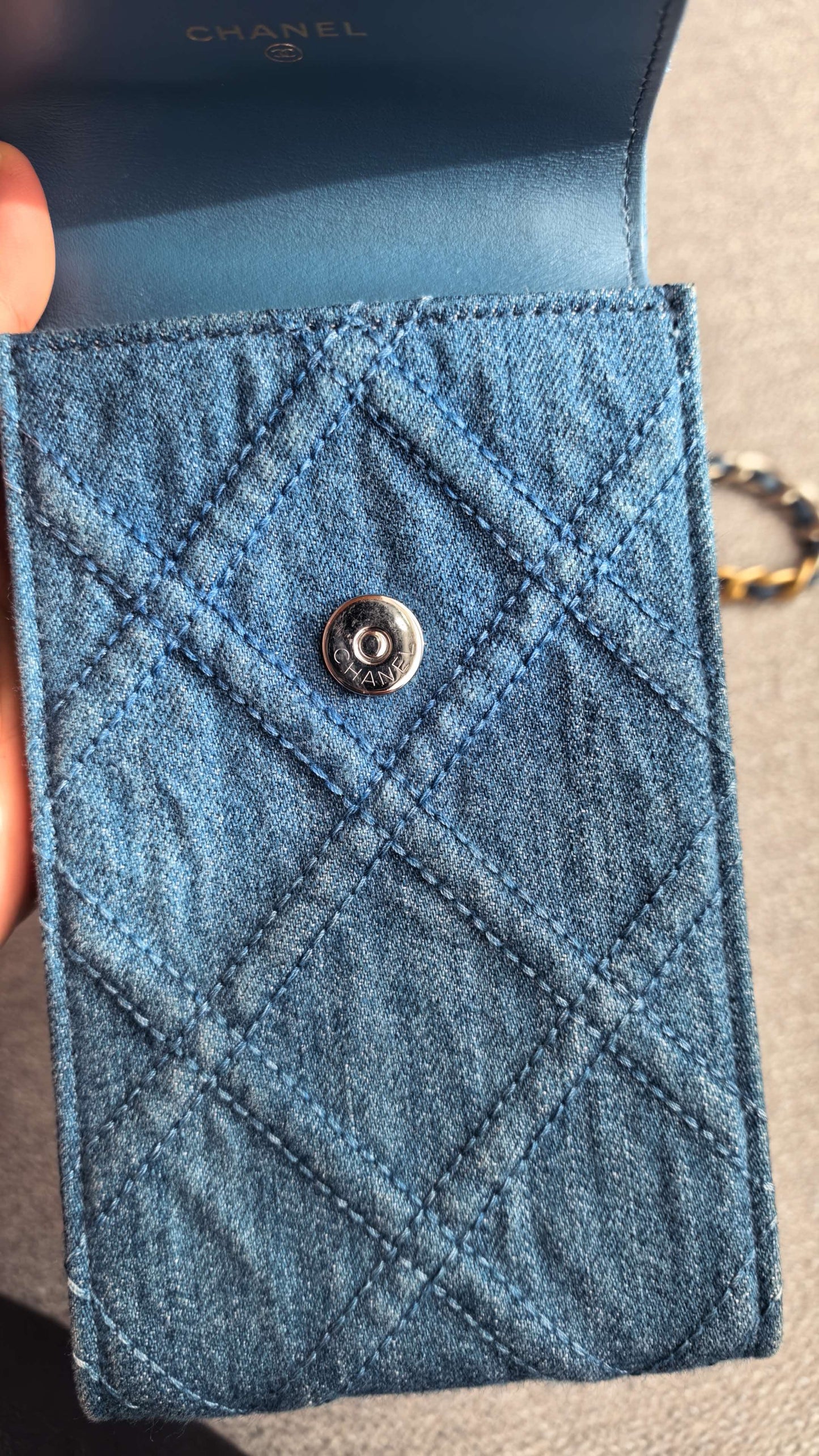 First installment 1/4｜ CHANEL Matrasse Chain Demin Blue 19Bag Shoulderbag