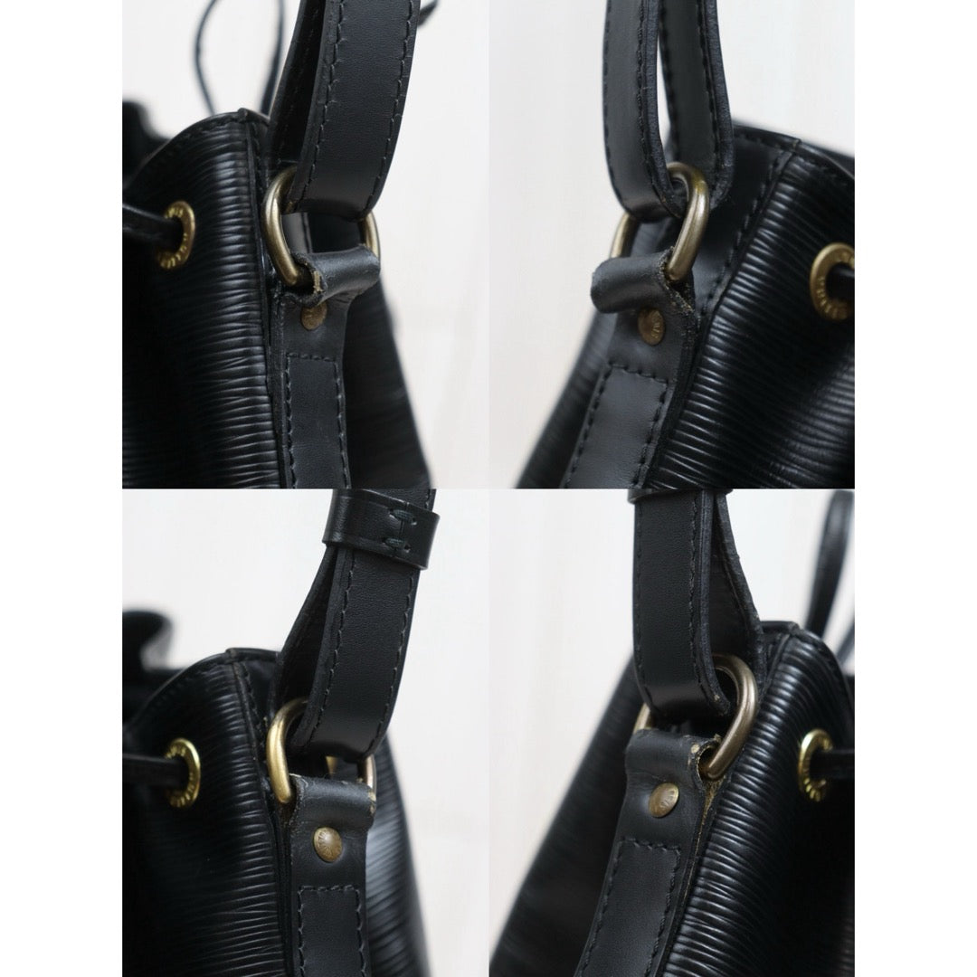 Include Entrupy Certificate of Authenticity｜Good ( Rank AB)｜Louis Vuitton Epi Slouchy Bucket Shoulder Bag Black｜W25122606