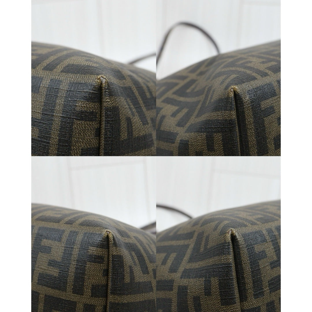Include Entrupy Certificate of Authenticity｜Good ( Rank AB)｜ FENDI Zucca Mamma  Baguette Tote Bag｜26082108