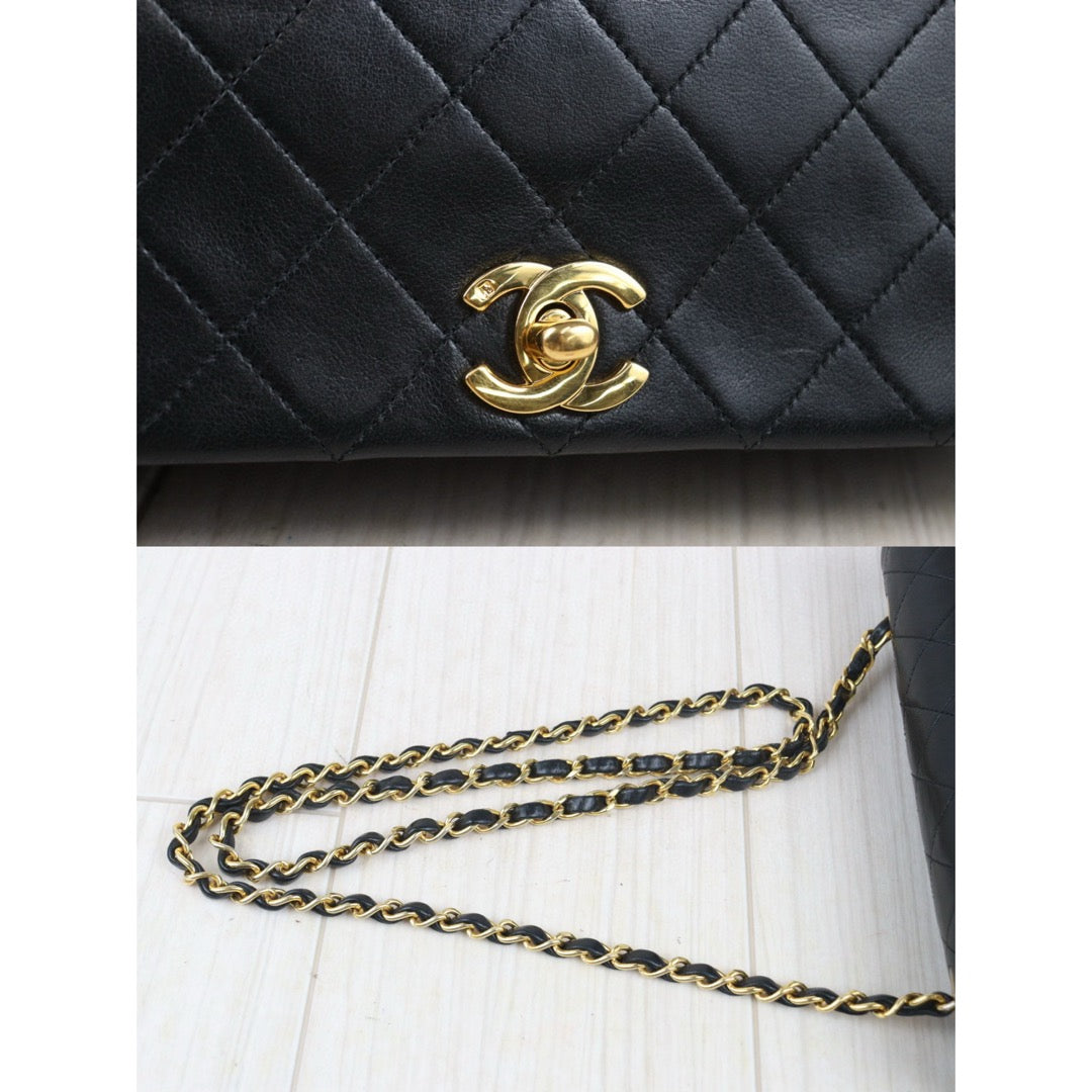 Good ( Rank AB)｜ CHANEL Matrasse Lamb Skin Chain Bag Made in 1989-1991 Year｜24082202