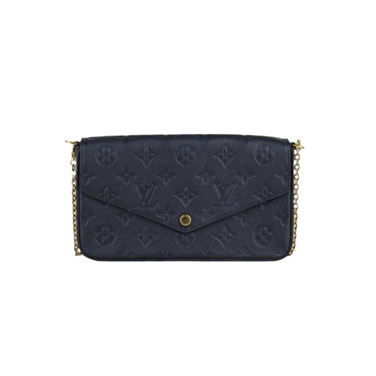 Very Good ( Rank A) ｜LV Monogram Pochette Felicie Shoulder Bag Black｜H25052614