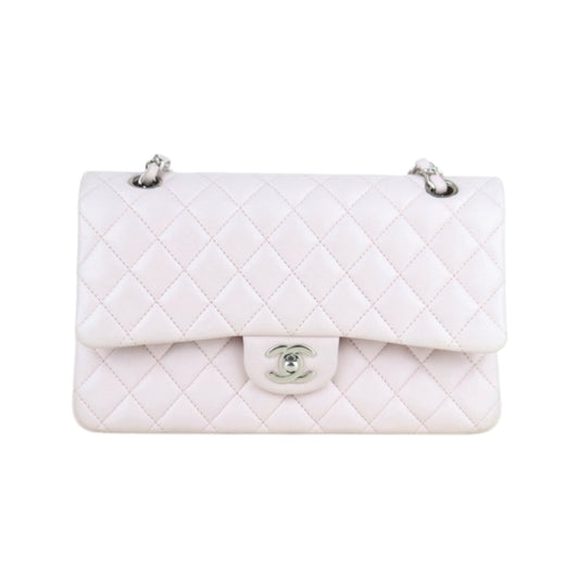 Good ( Rank AB)｜ CHANEL Lamb Skin Matrasse Double Flap 25 Shoulder Bag Pink Made In 2018 Year ｜S25092002