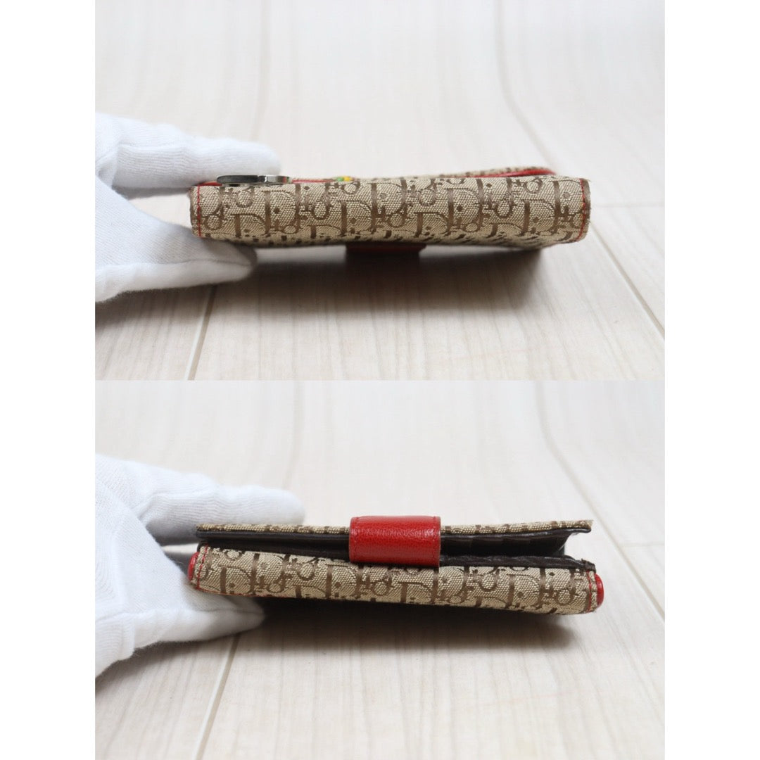Include Entrupy Certificate of Authenticity｜Very Good ( Rank A)｜Dior Trotter Rasta Saddle Wallet ｜26101407