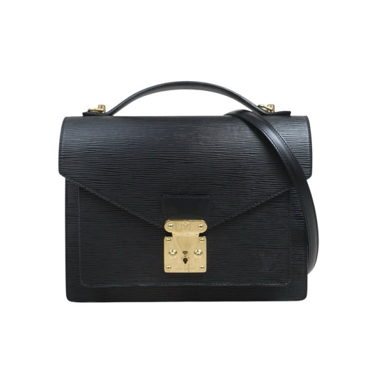 Include Entrupy Certificate of Authenticity｜Very Good ( Rank A)｜ Louis Vuitton Epi Capucines Monceau Handbag Shoulder Bag Black｜26071501