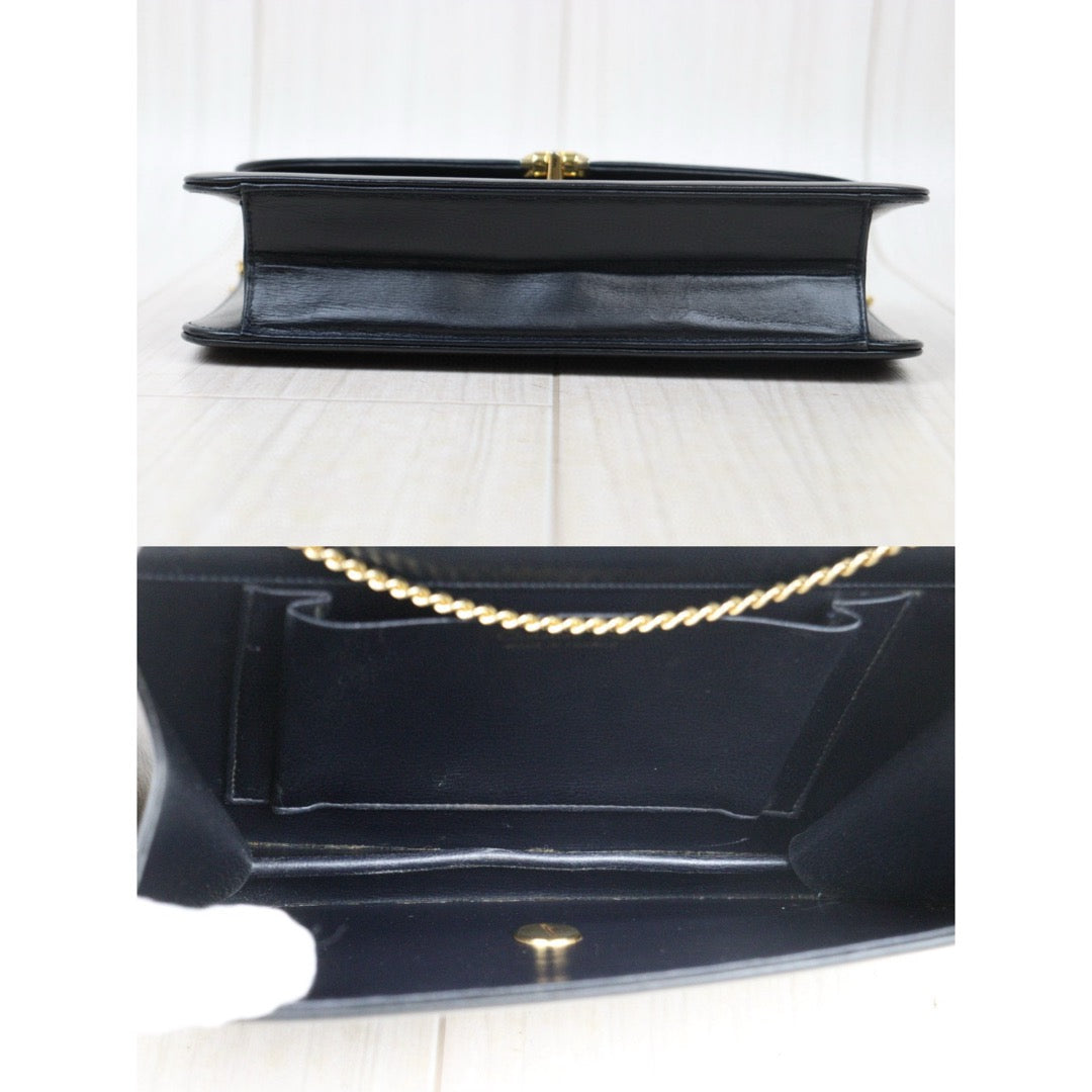 Good ( Rank AB)｜Dior Vintage Calfskin  Shoulder Bag Black ｜A24120308