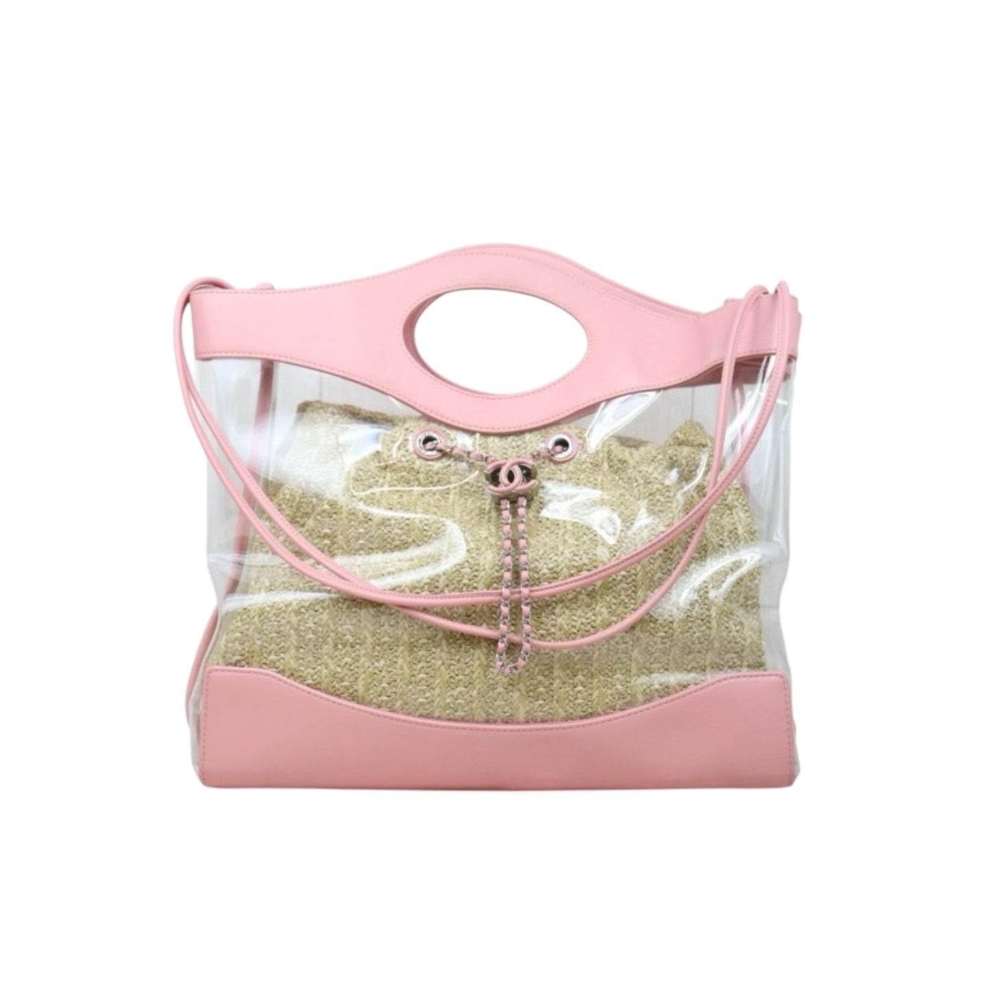 Good ( Rank AB)｜ CHANEL 31 Bag Limited Cherry Pink PVC Made in 2019 Year｜V24122604