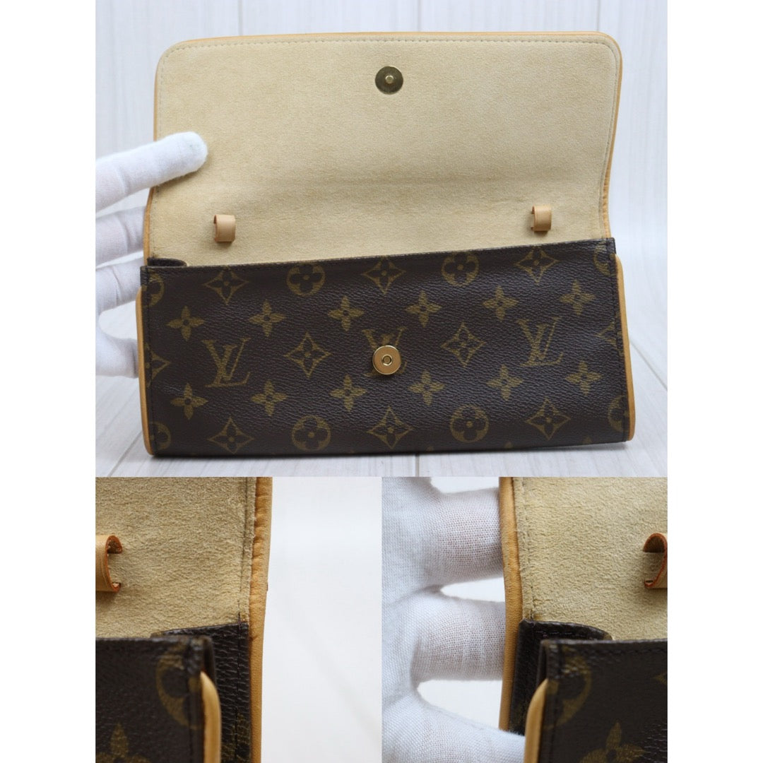 Include Entrupy Certificate of Authenticity｜Good ( Rank AB)｜ Louis Vuitton Monogram Pochette Twin GM Shoulder Bag｜26042802