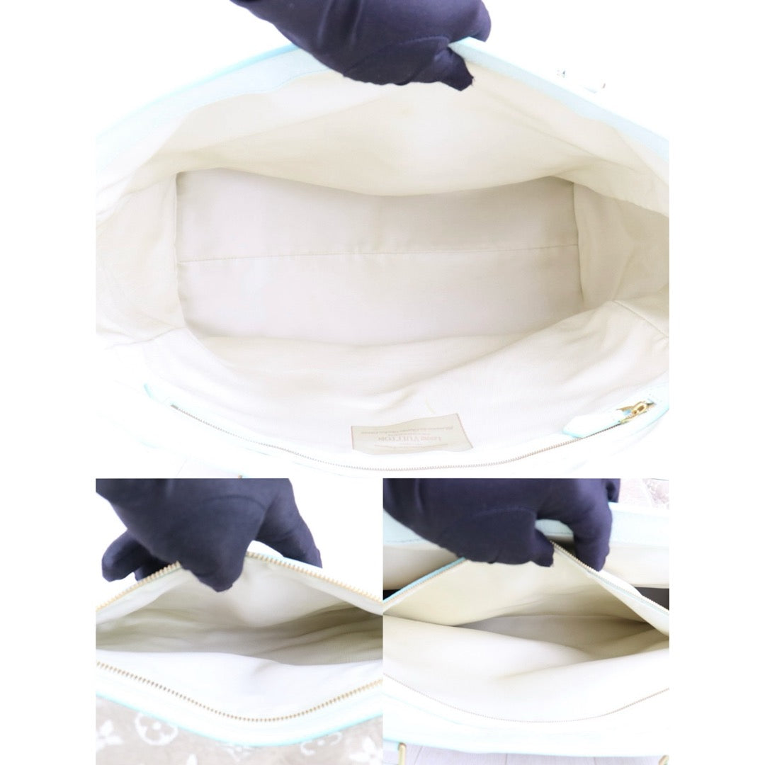 Good ( Rank AB) ｜ LV Monogram Denim  Brown Hand Bag ｜S25091505