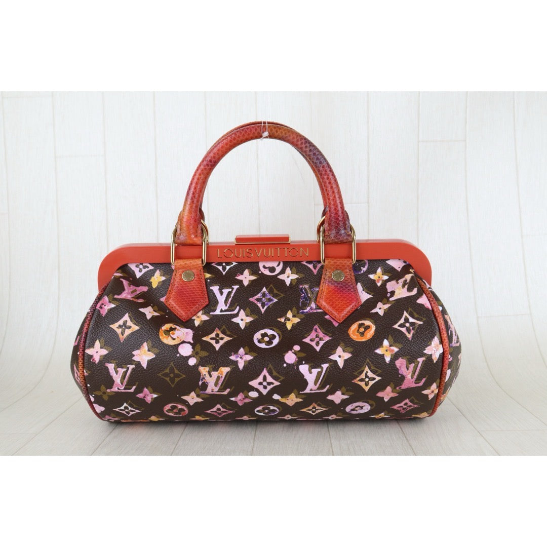 Include Entrupy Certificate of Authenticity｜Excellent（Rank SA）｜ Louis Vuitton Richard Prince Monogram Watercolor Papillon Frame Top Handle Bag｜S26081801
