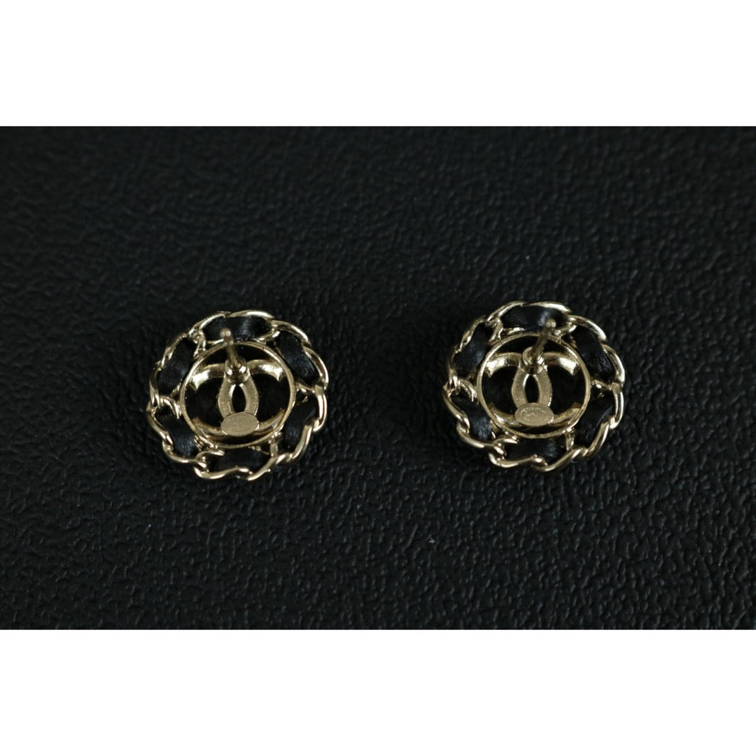 Excellent（Rank SA）｜ CHANEL B22S Coco Mark Matrasse Chain Rhinestone Earrings Made In 2022Year｜S25121108