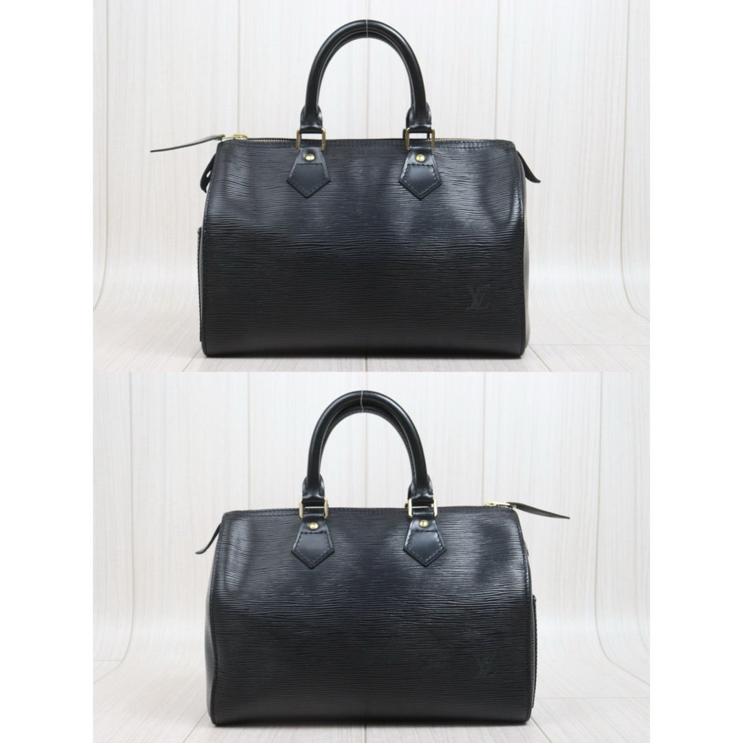 Include Entrupy Certificate of Authenticity｜Good ( Rank AB)｜Louis Vuitton Epi Speedy 25 Hand Bag Black｜26071303