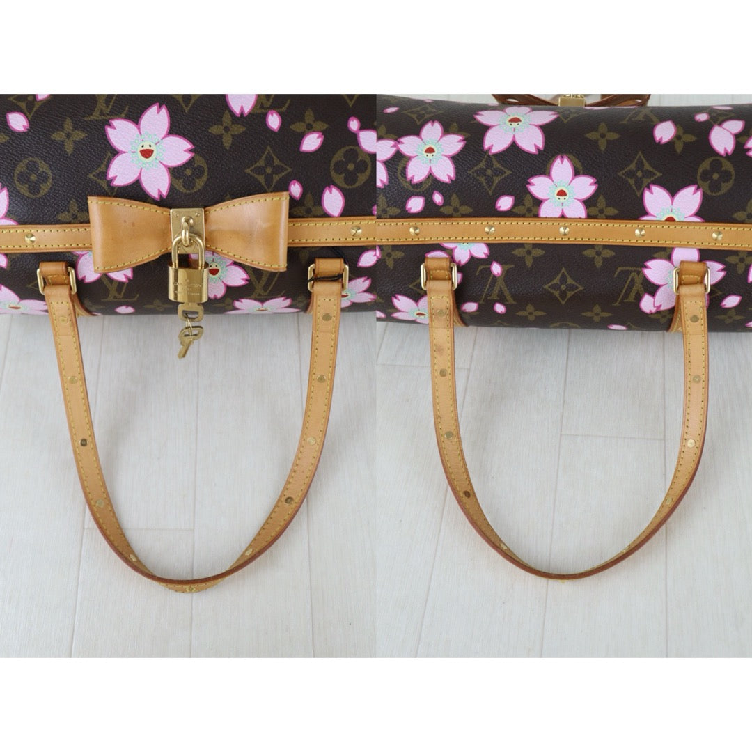 Include Entrupy Certificate of Authenticity｜Good ( Rank AB)｜Louis Vuitton Takashi Murakam Monogram Cherry Blossom Papillon Hand Bag｜Z26091505