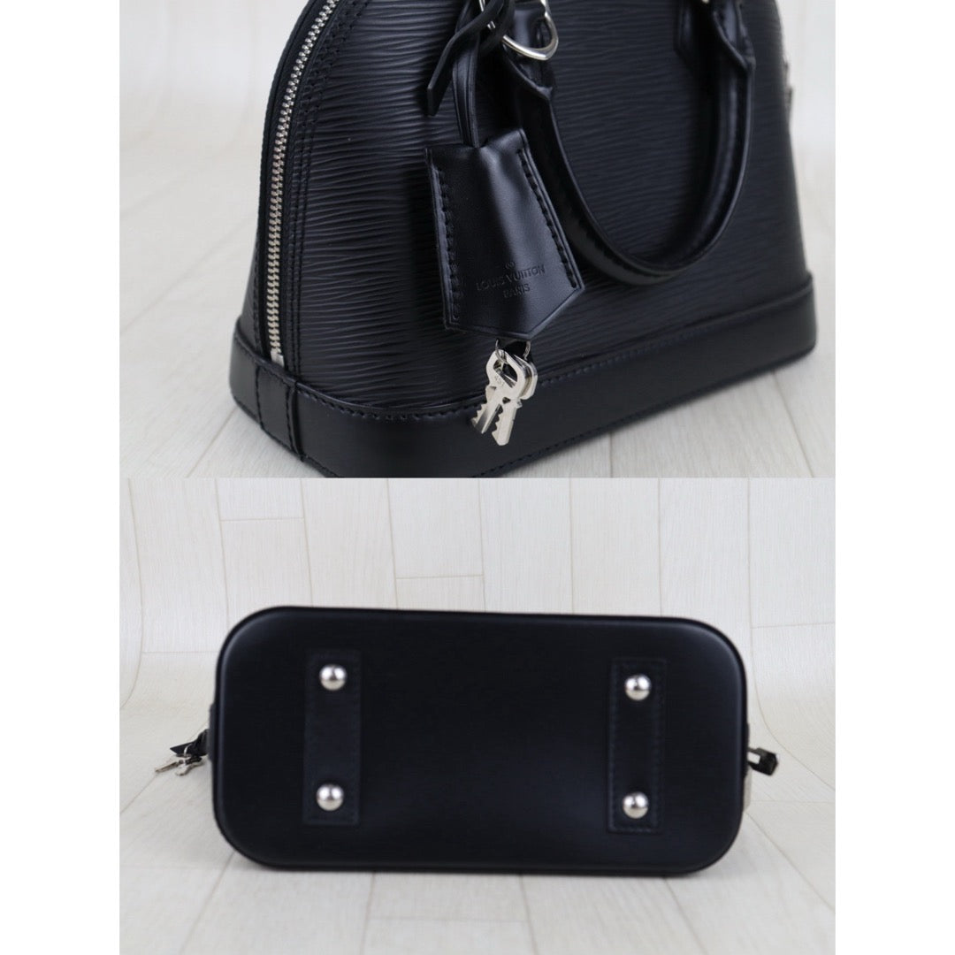 Very Good ( Rank A)｜LV Epi Alma BB HandBag Shoulder Bag Black IC Chips Model ｜S25081015
