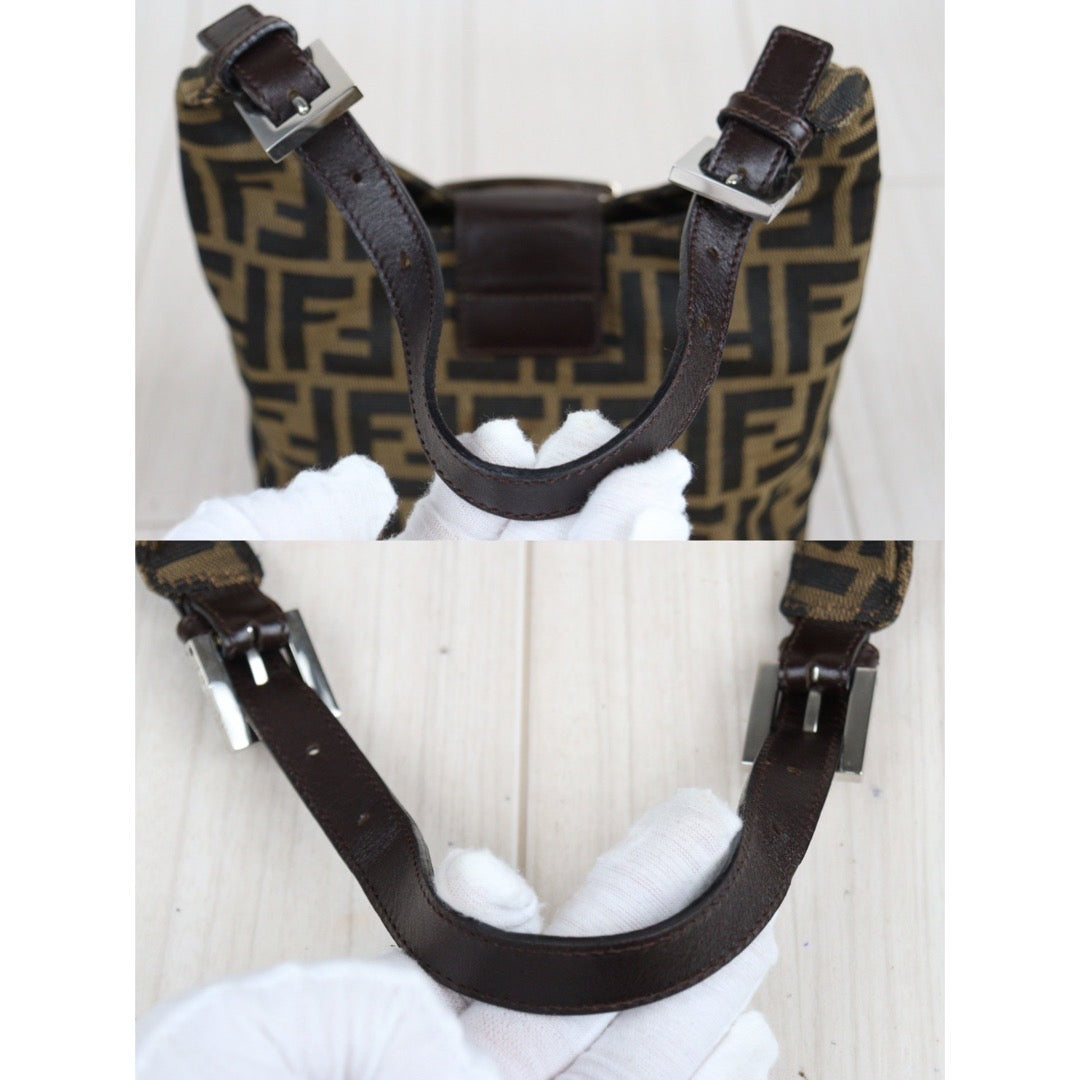 Rank A｜ FENDI Zucca Mamma Shoulder Bag ｜23113001