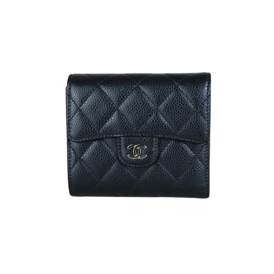 Excellent（Rank SA）｜Chanel Caviar Skin Black Wallet｜S24111504