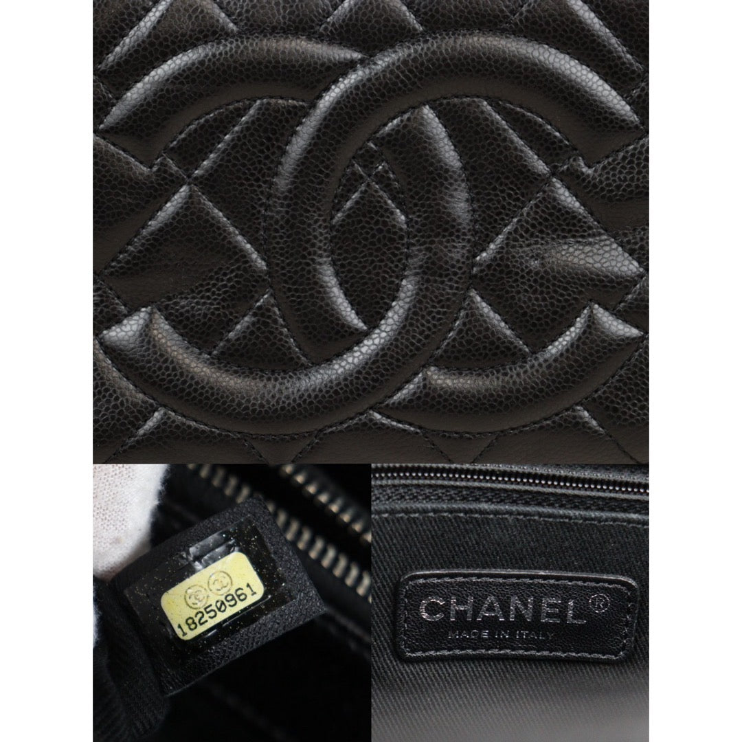 Rank A ｜ CHANEL Matrasse GST Chain Tote Bag Caviar Skin Black  Made In 2013-2014 Year｜23121602