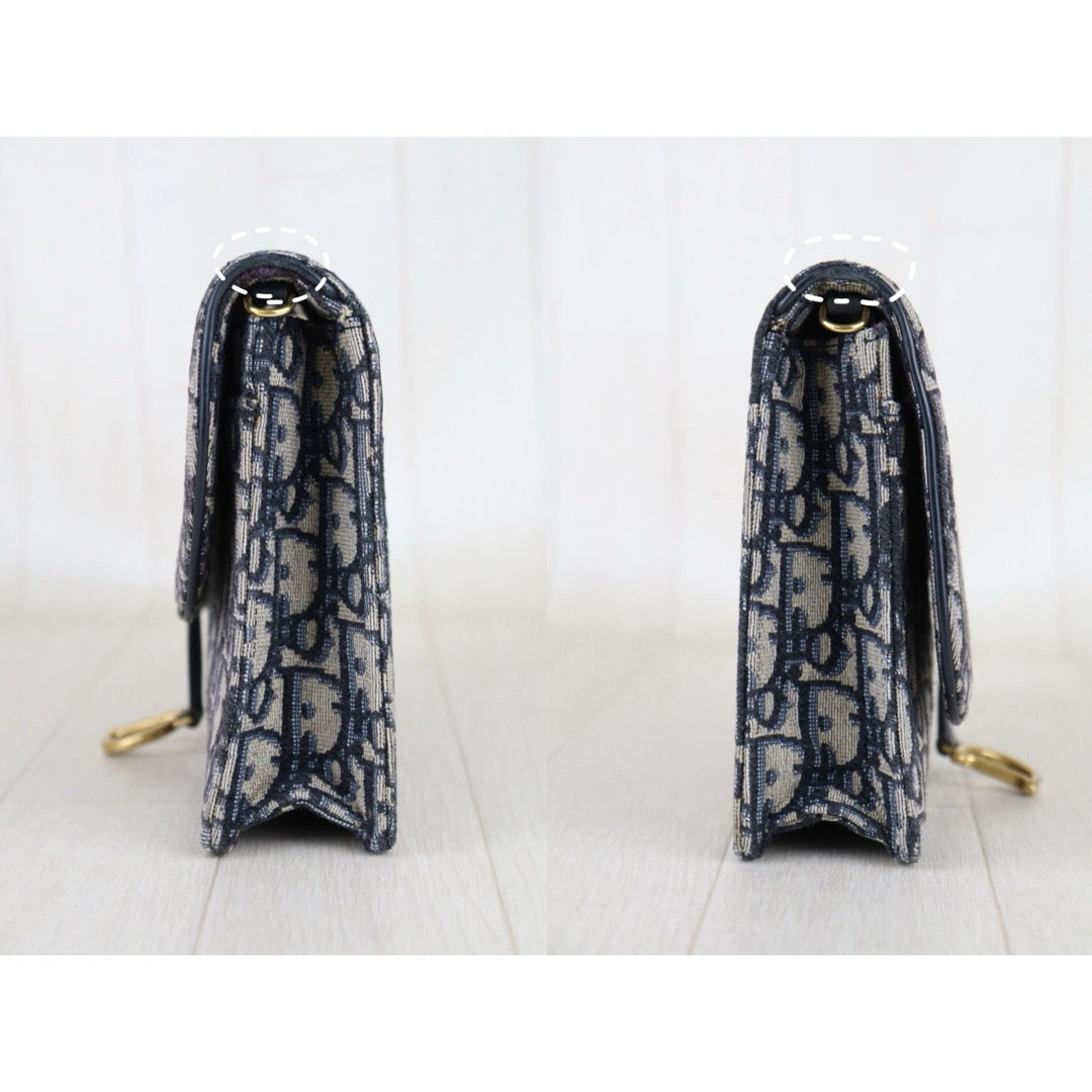 Include Entrupy Certificate of Authenticity｜Good ( Rank AB)｜   Dior Trotter WOC Chain Shoulder Bag ｜S26051302