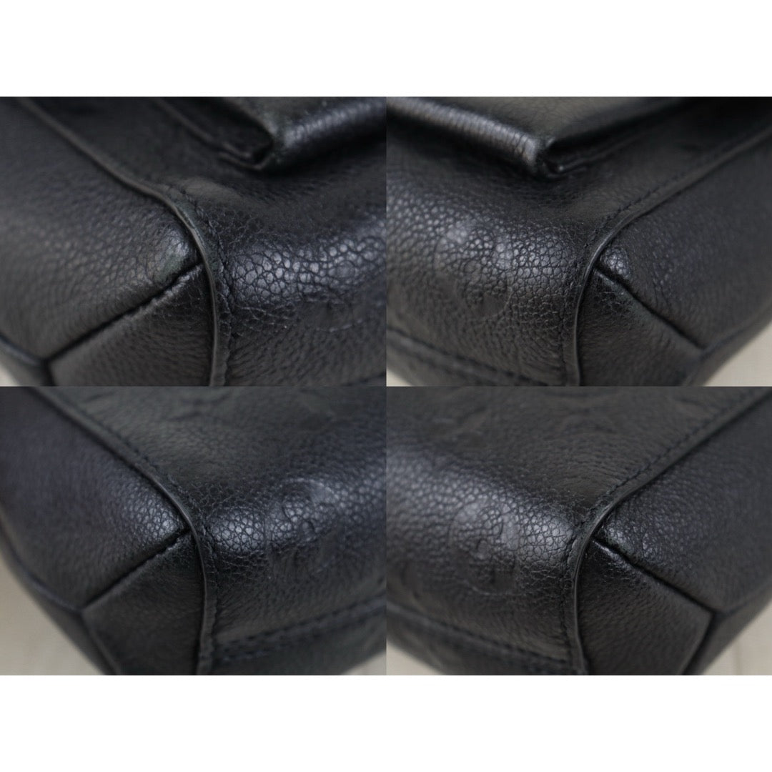 Include Entrupy Certificate of Authenticity｜Good ( Rank AB) ｜Louis Vuitton Monogram Empreinte Vavin BB Leather Shoulder Bag Black IC Chips Model ｜S26090712