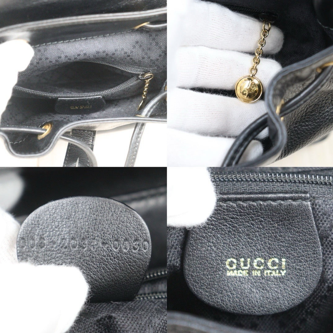 Very Good ( Rank A) ｜GUCCI Bamboo Leather Mini Backpack Back｜24091921