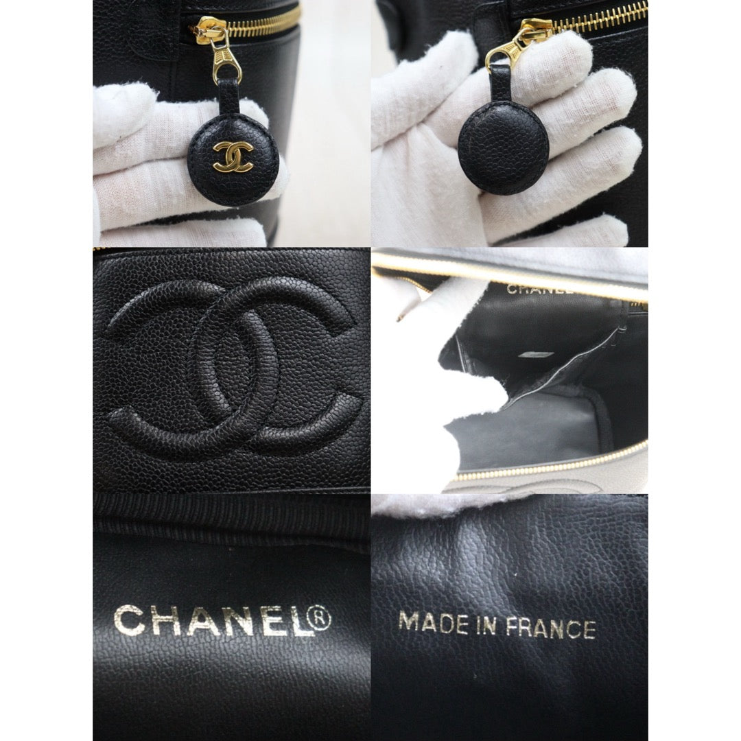 Very Good ( Rank A) ｜ CHANEL Caviar Skin Vanity Handbag  Made In 1996～1997Year ｜25070801