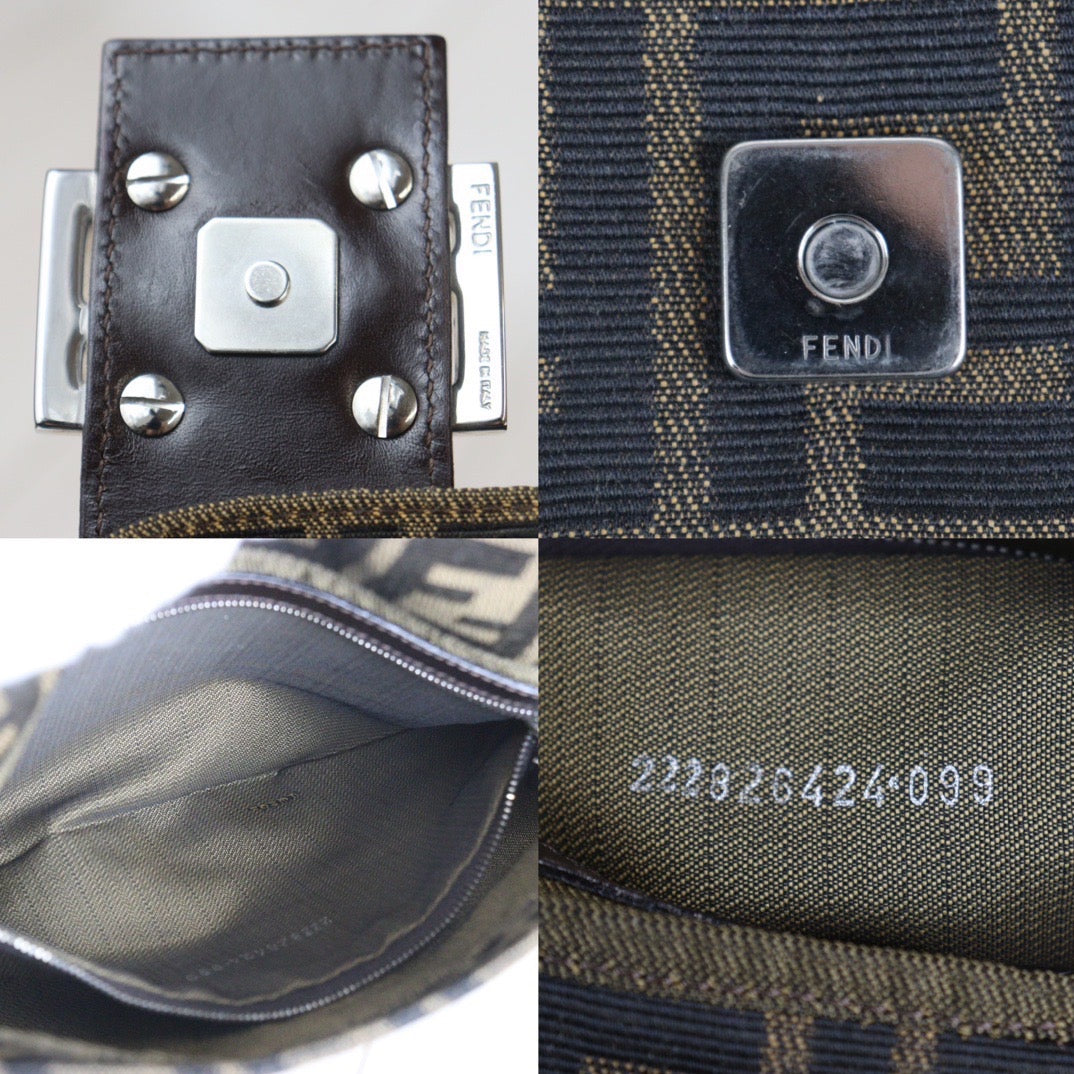 Rank A｜ FENDI Zucca Mamma Baguette Shoulder Bag ｜23092805