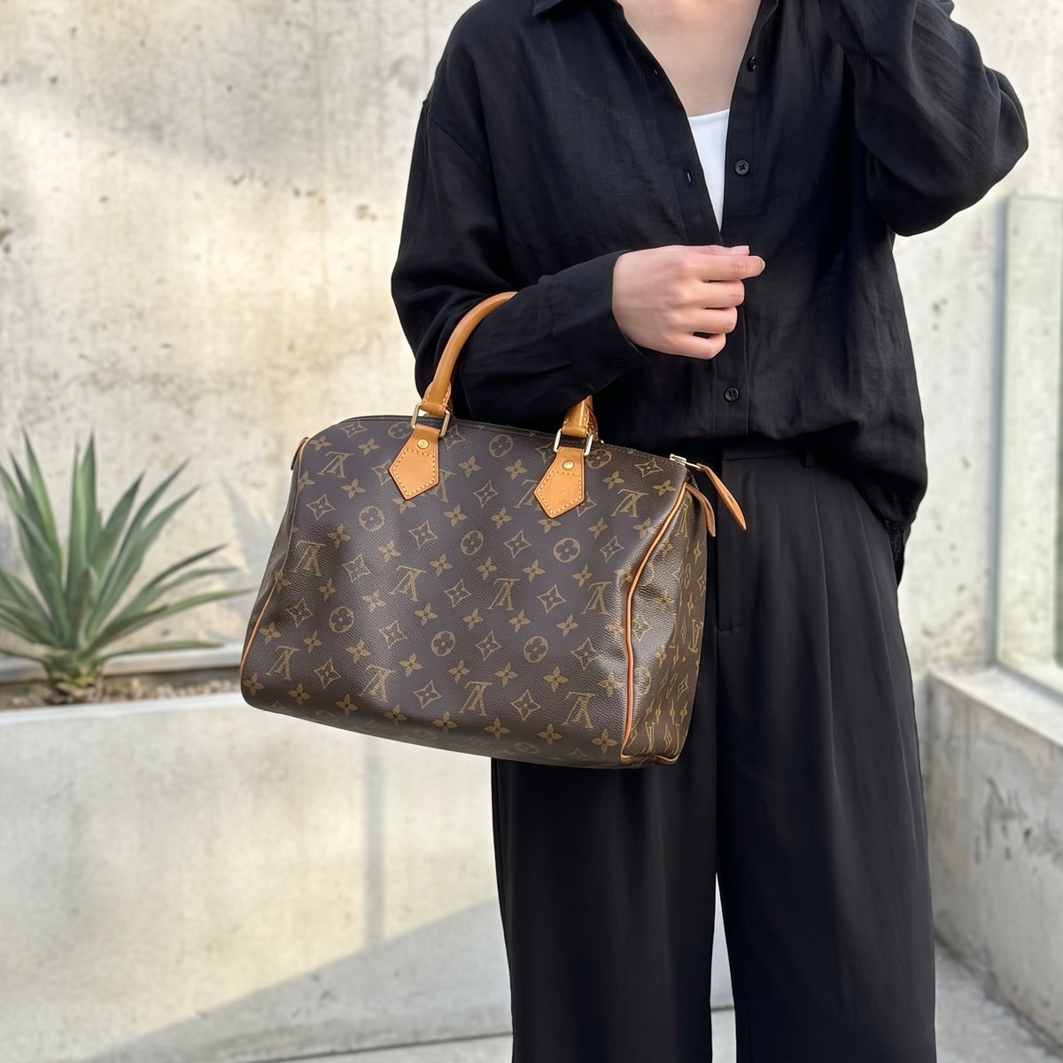 Include Entrupy Certificate of Authenticity｜Very Good ( Rank A) ｜ Louis Vuitton Monogram Speedy 30 Hand Bag ｜S26072511