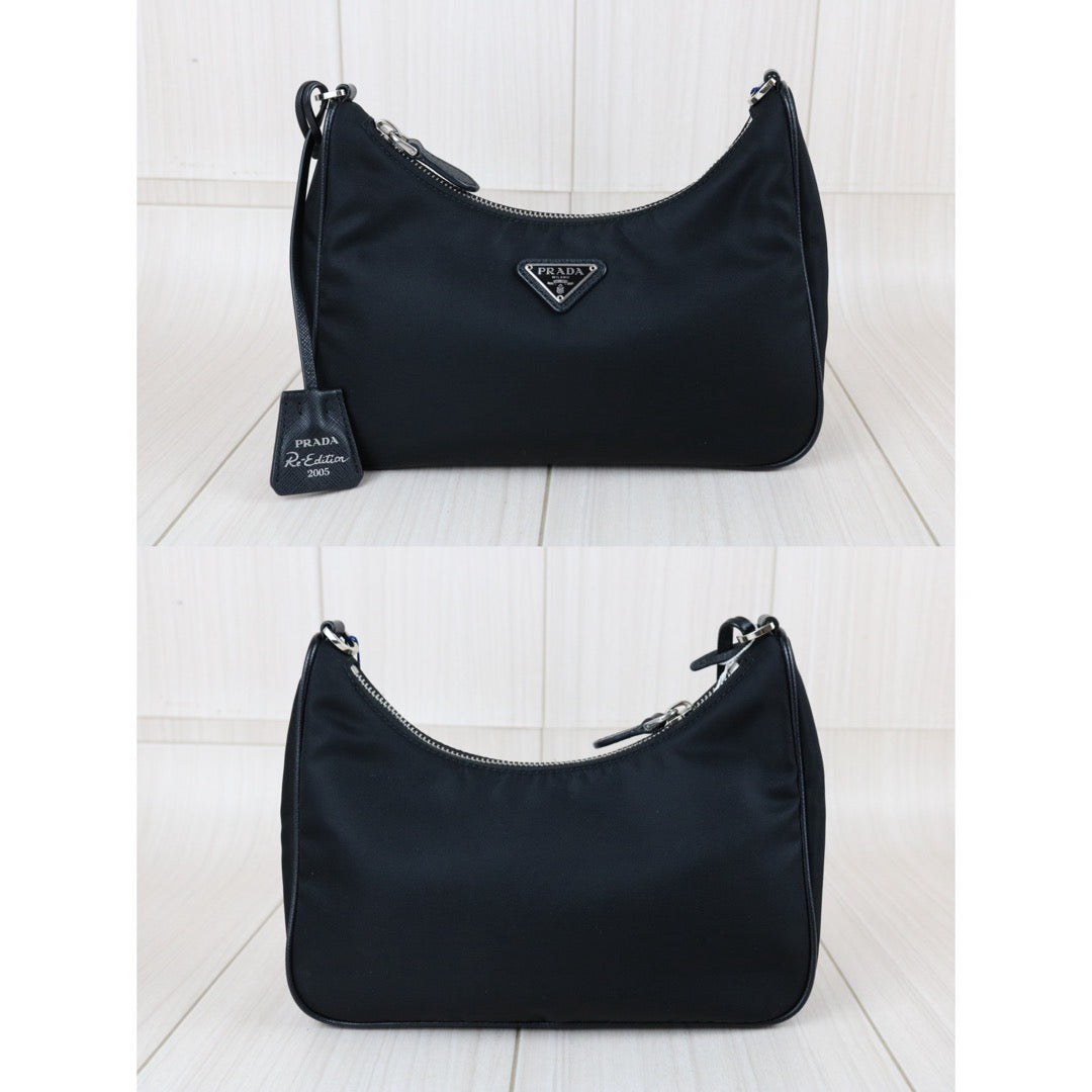Include Entrupy Certificate of Authenticity｜Very Good ( Rank A)｜ PRADA Re-Edition 2005 Re-Nylon Hobo ｜Z26091605