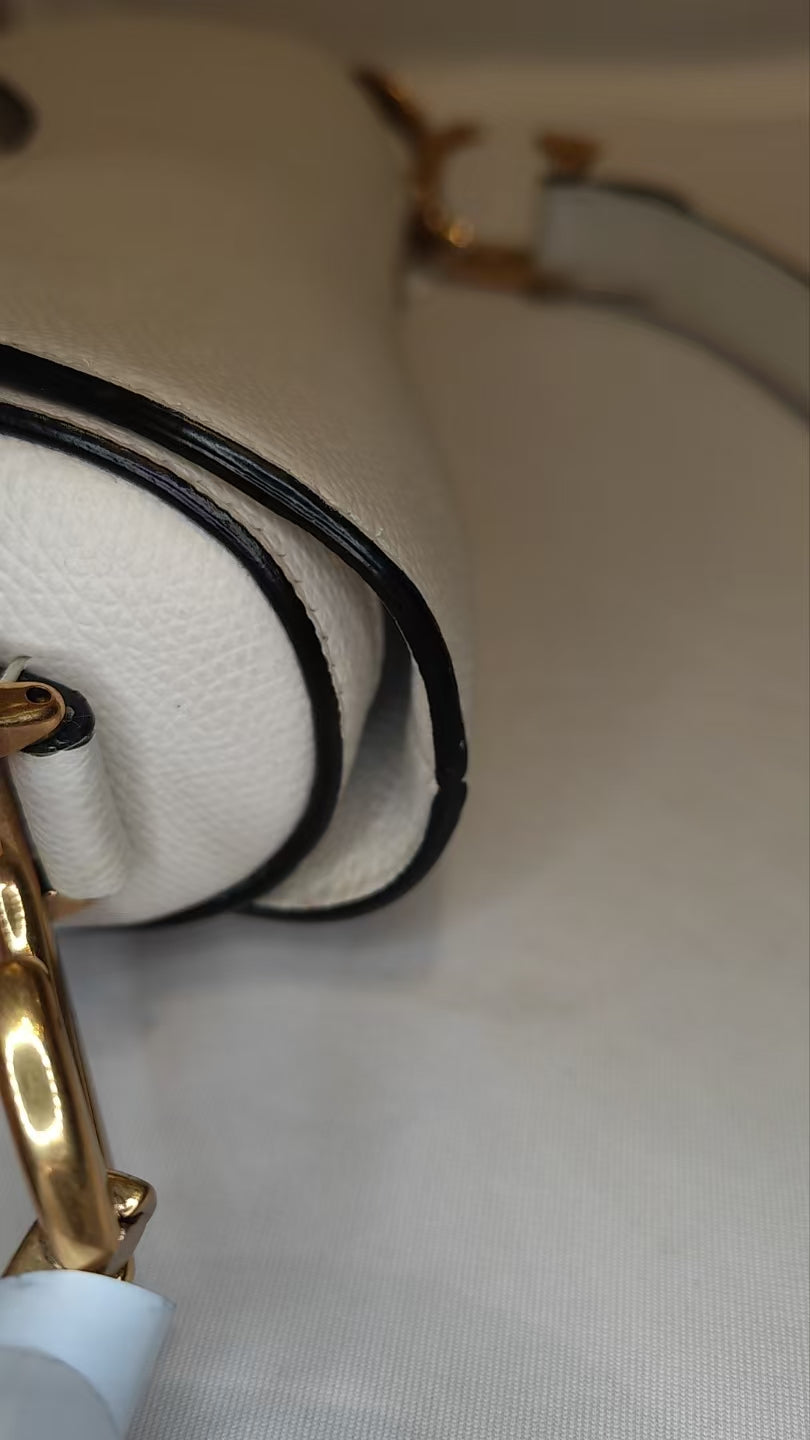 Very Good ( Rank A)｜Dior Trotter Saddle Shoulder Bag Medium White