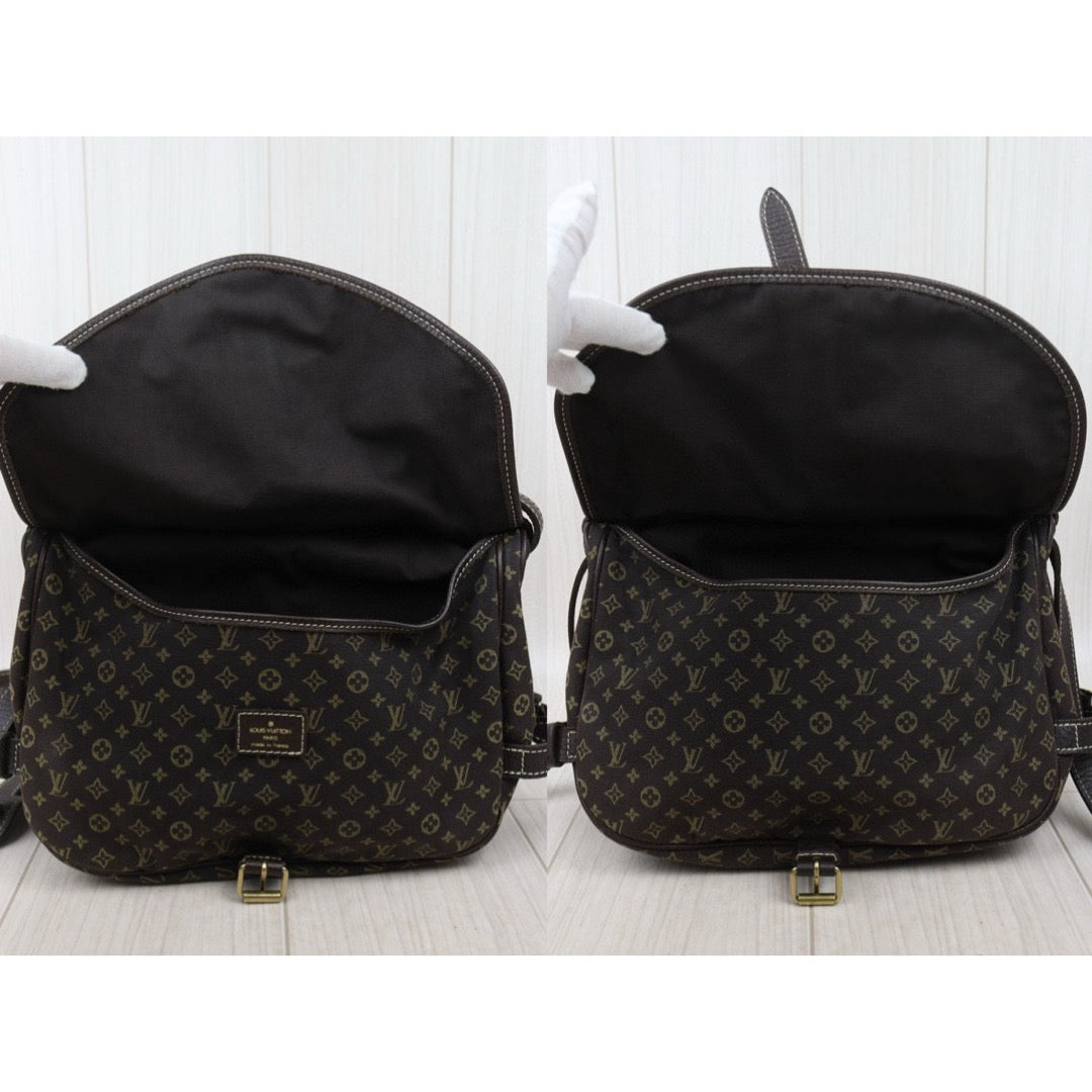 Good ( Rank AB)｜LV Monogram Mini Run Saumur  Shoulder Bag Canvas Leather Brown｜24103109