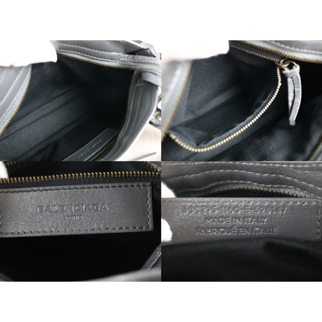 Good ( Rank AB)｜Balenciaga Le City Mini Shoulder Bag Grey｜W25092602