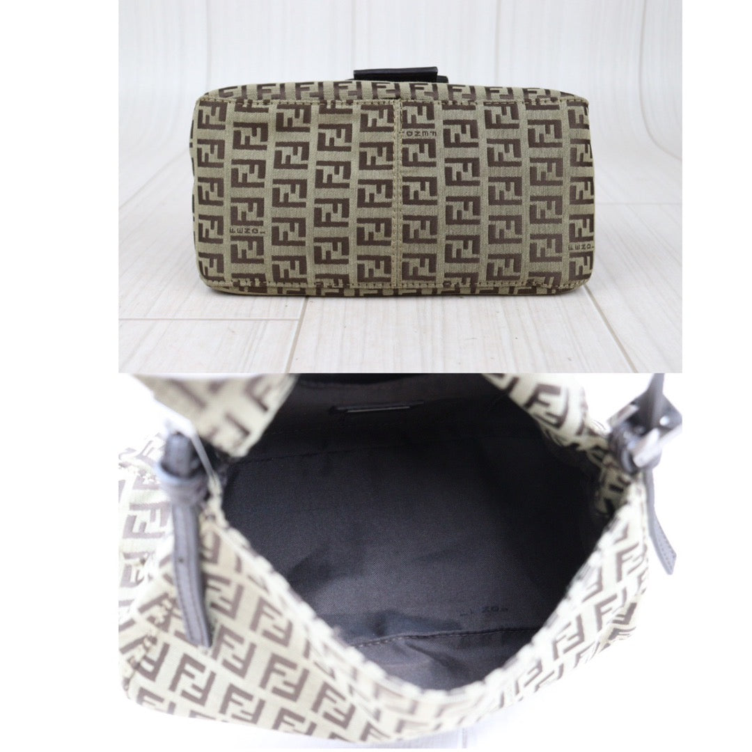 Rank A ｜ FENDI Zucca Mamma Baguette Shoulder Bag ｜23122410
