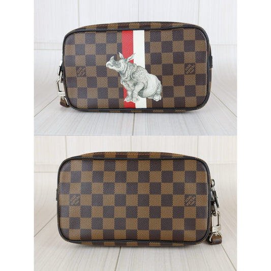 Include Entrupy Certificate of Authenticity｜Good ( Rank AB)｜ Louis Vuitton Damier Ebene Rhinoceros｜X25030710