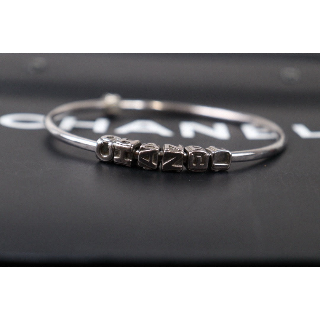 Very Good ( Rank A) ｜CHANEL Vintage Silver Plating Bracelet｜Y24080208