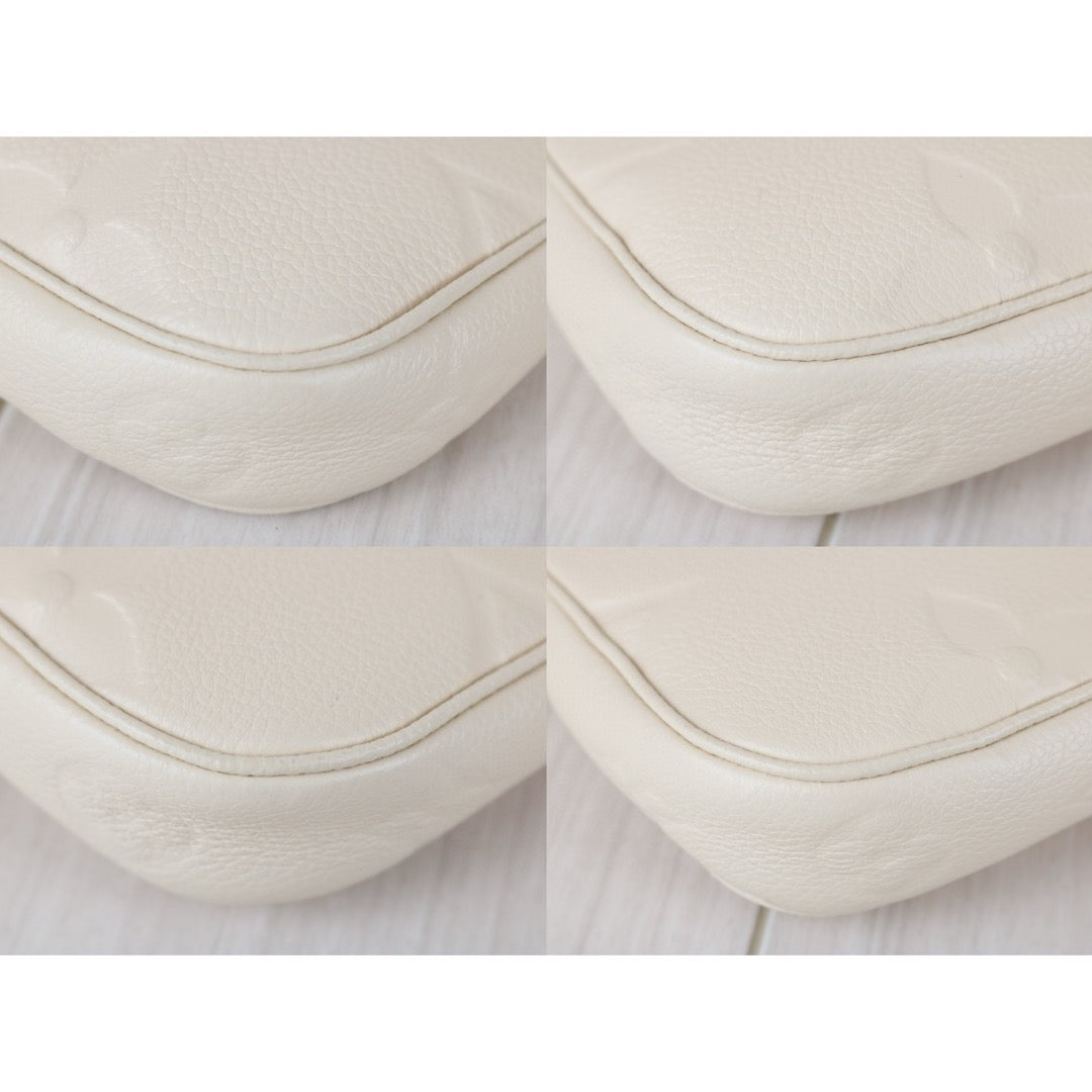 Excellent（Rank SA）｜ LV Monogram Multiti Pochette Accessoire Empreinte Leather Gream IC Chips Model ｜J25042402