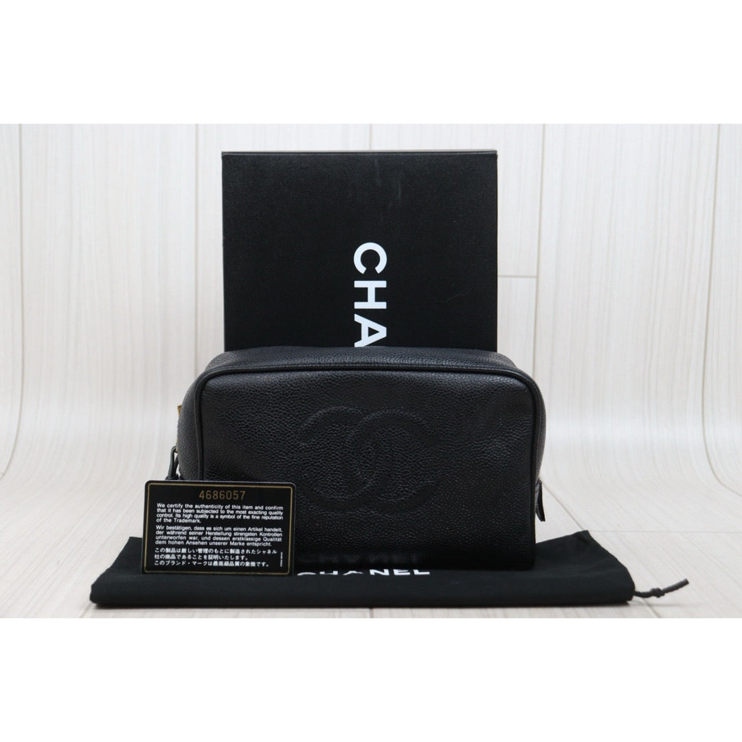 Very Good ( Rank A)｜ CHANEL Caviar Skin Vanity Handbag  Made In 1996～1997Year ｜25120607