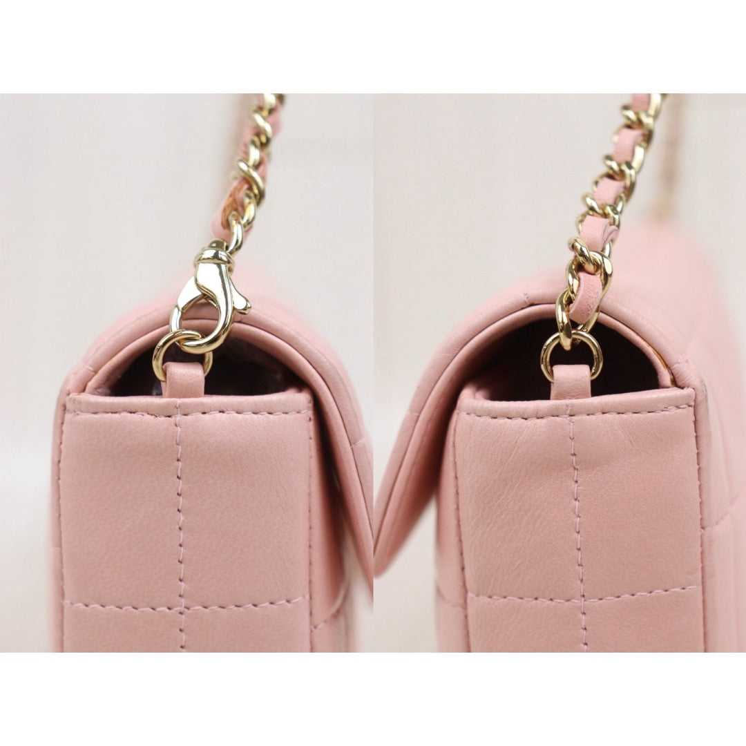 Very Good ( Rank A) ｜ CHANEL  Lambskin Shoulder Bag Pink Made In 2003～2004Year｜25060308