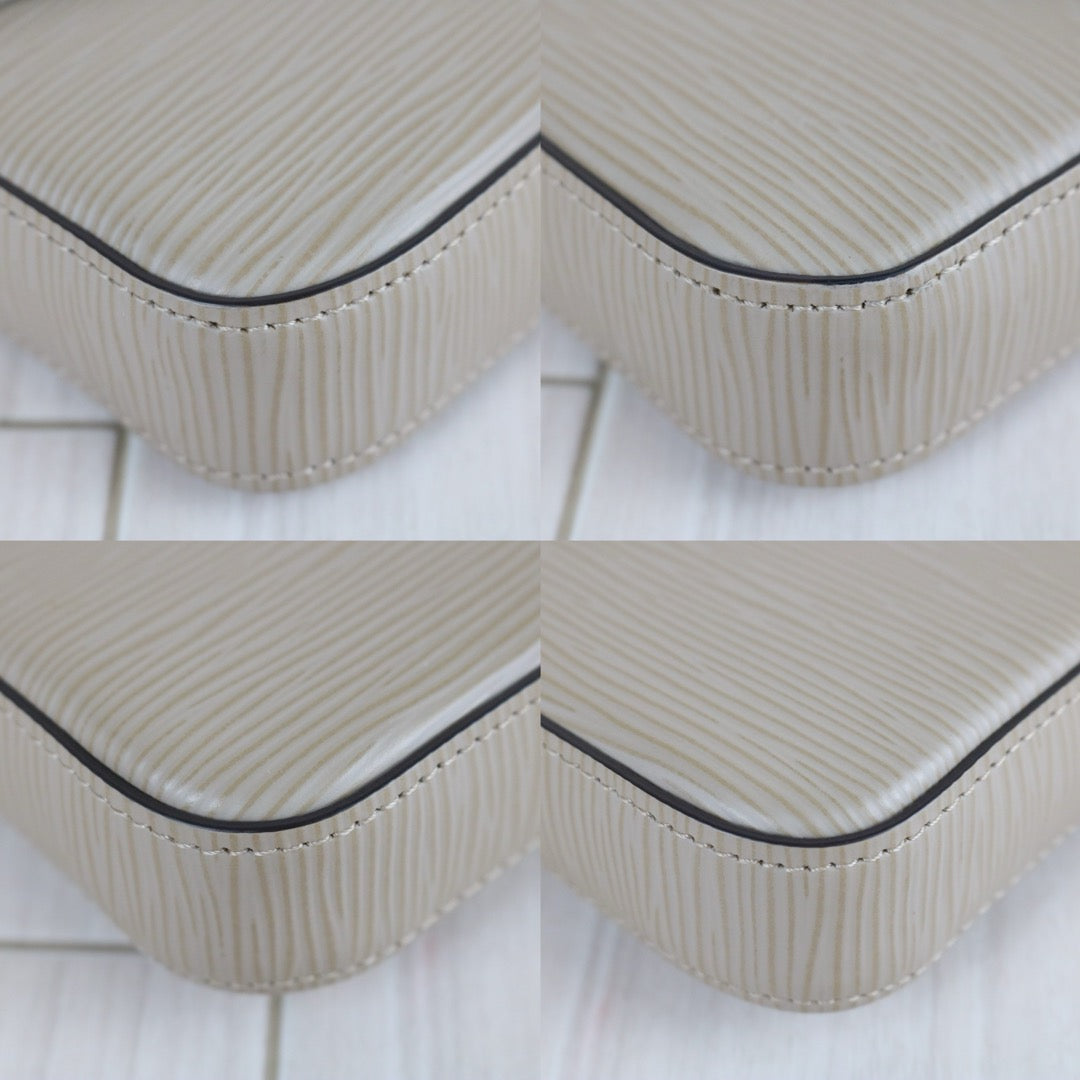 Include Entrupy Certificate of Authenticity｜Very Good ( Rank A)｜ Louis Vuitton Epi  Pochette Felicie Shoulder Bag Grey ｜X26051708